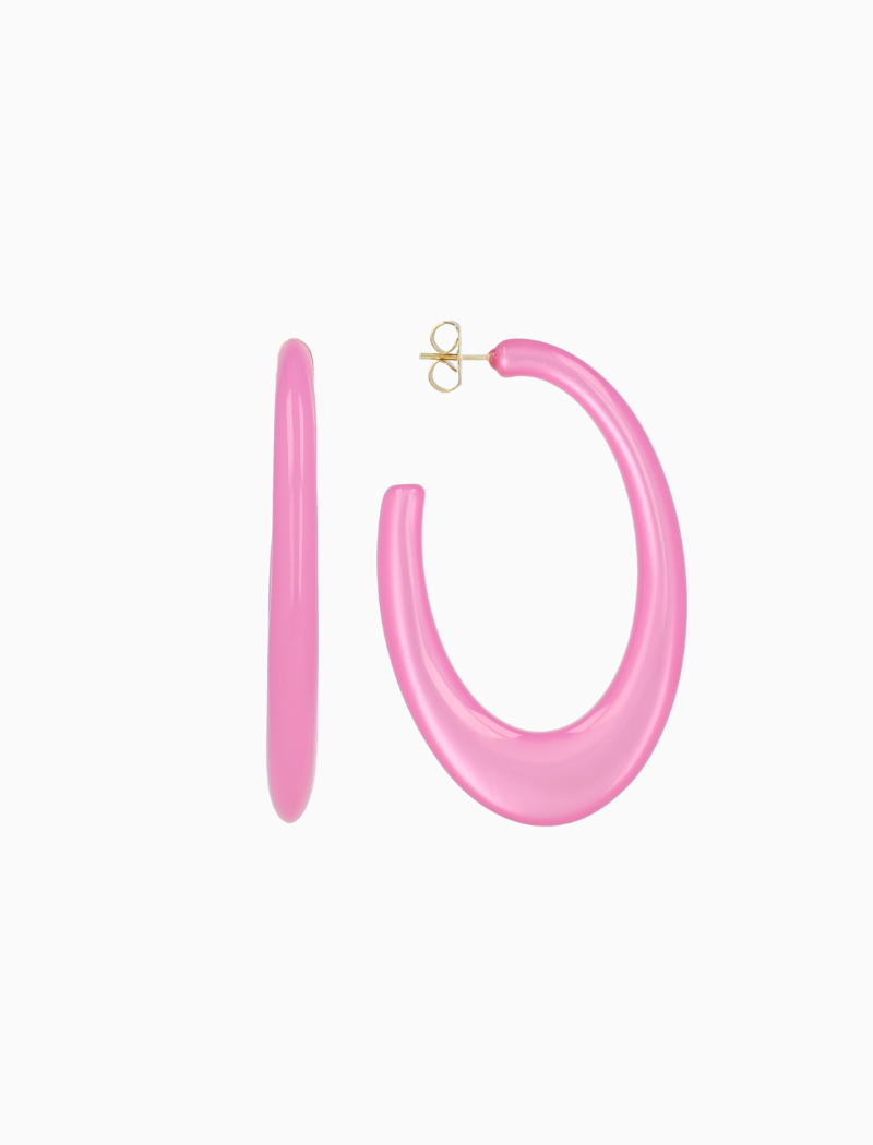 Fuchsia Oorbellen Gwen Oval Creole L