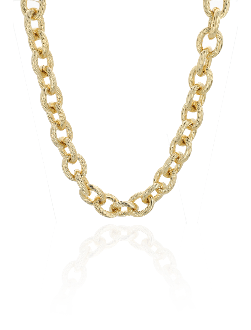 Elira - CLA Necklace Cable Rope M - Soft Gold