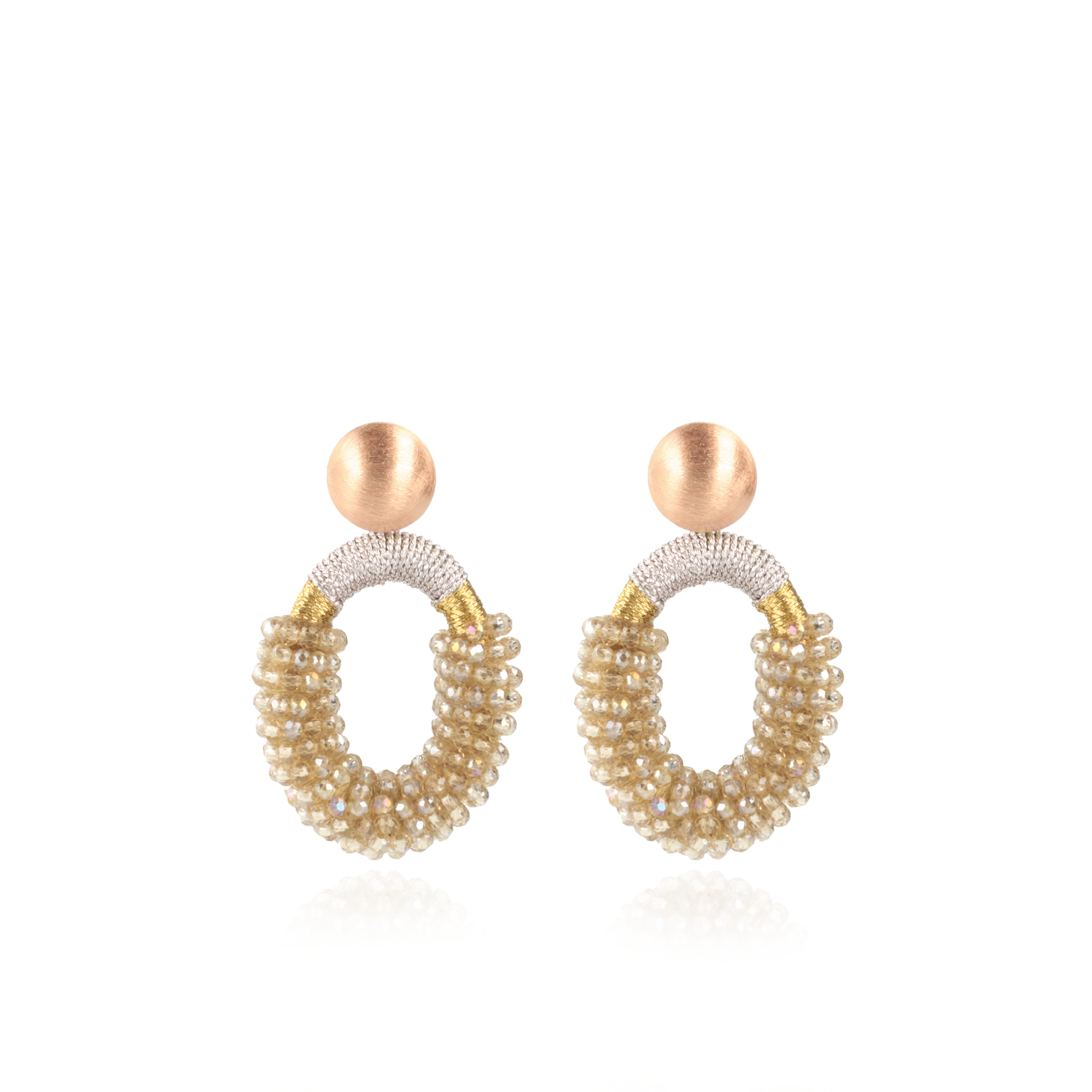 Champagne Oorbellen Yara Ovaal Mlott-theme.productDescriptionPage.SEO.byTheBrand