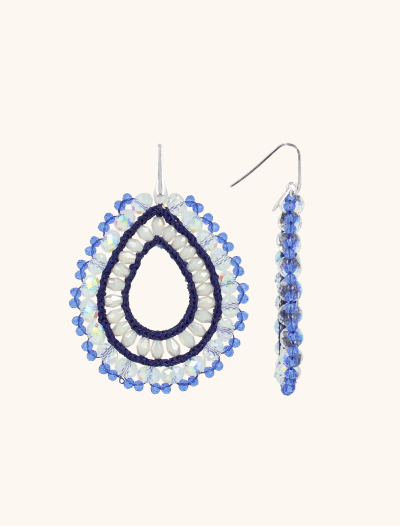 Blaue Ohrringe Vos Open Drop L Irr. Stones  lott-theme.productDescriptionPage.SEO.byTheBrand