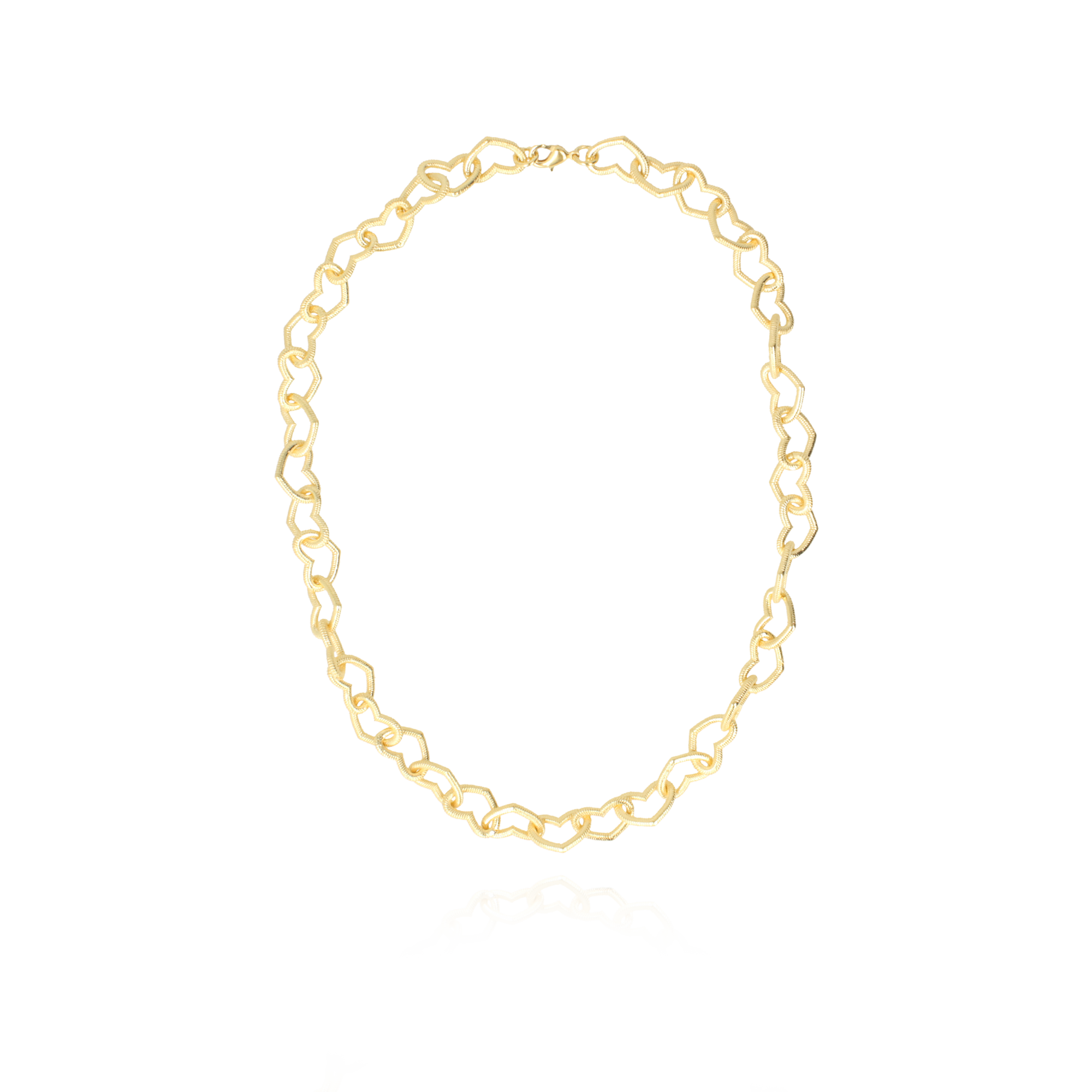 Classic Necklace Heart Closed Forever Relief