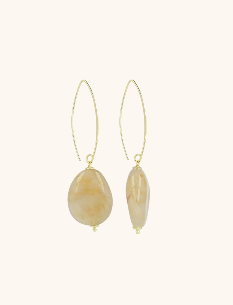 Naturel Mix Oorbellen Amber Squeezed Droplott-theme.productDescriptionPage.SEO.byTheBrand