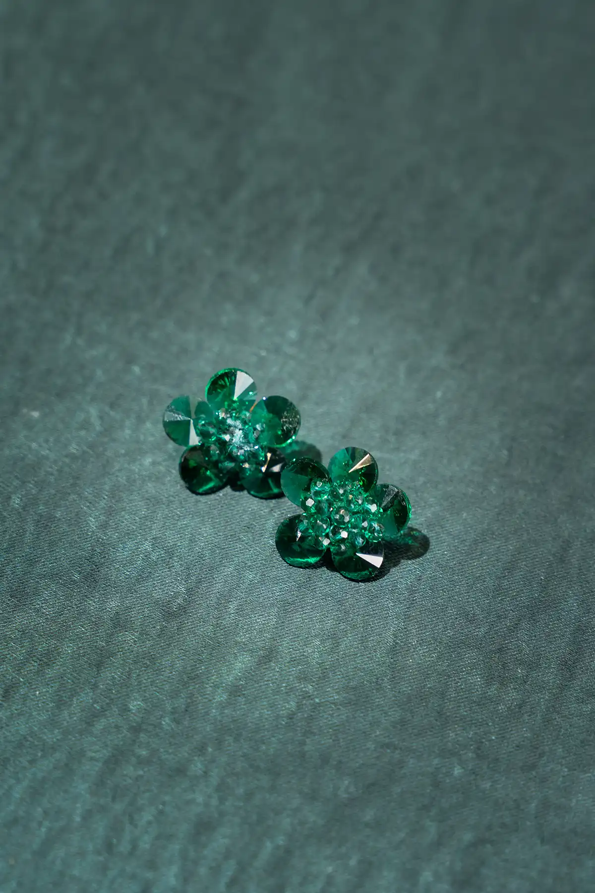 Turquoise Oorbellen Flower Studs