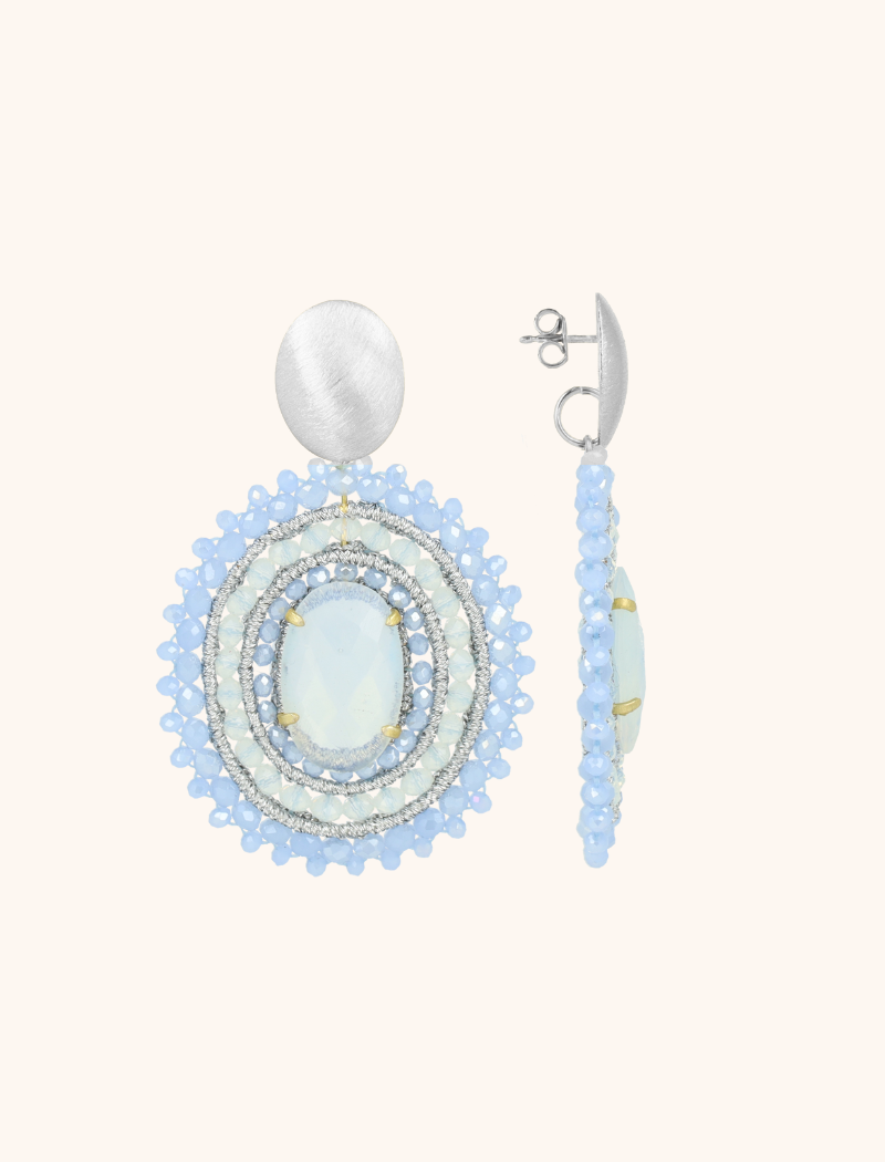 Shiny Frosty Blauwe Oorbellen Jamie Filled Oval 3 Ringen Met Steen Llott-theme.productDescriptionPage.SEO.byTheBrand