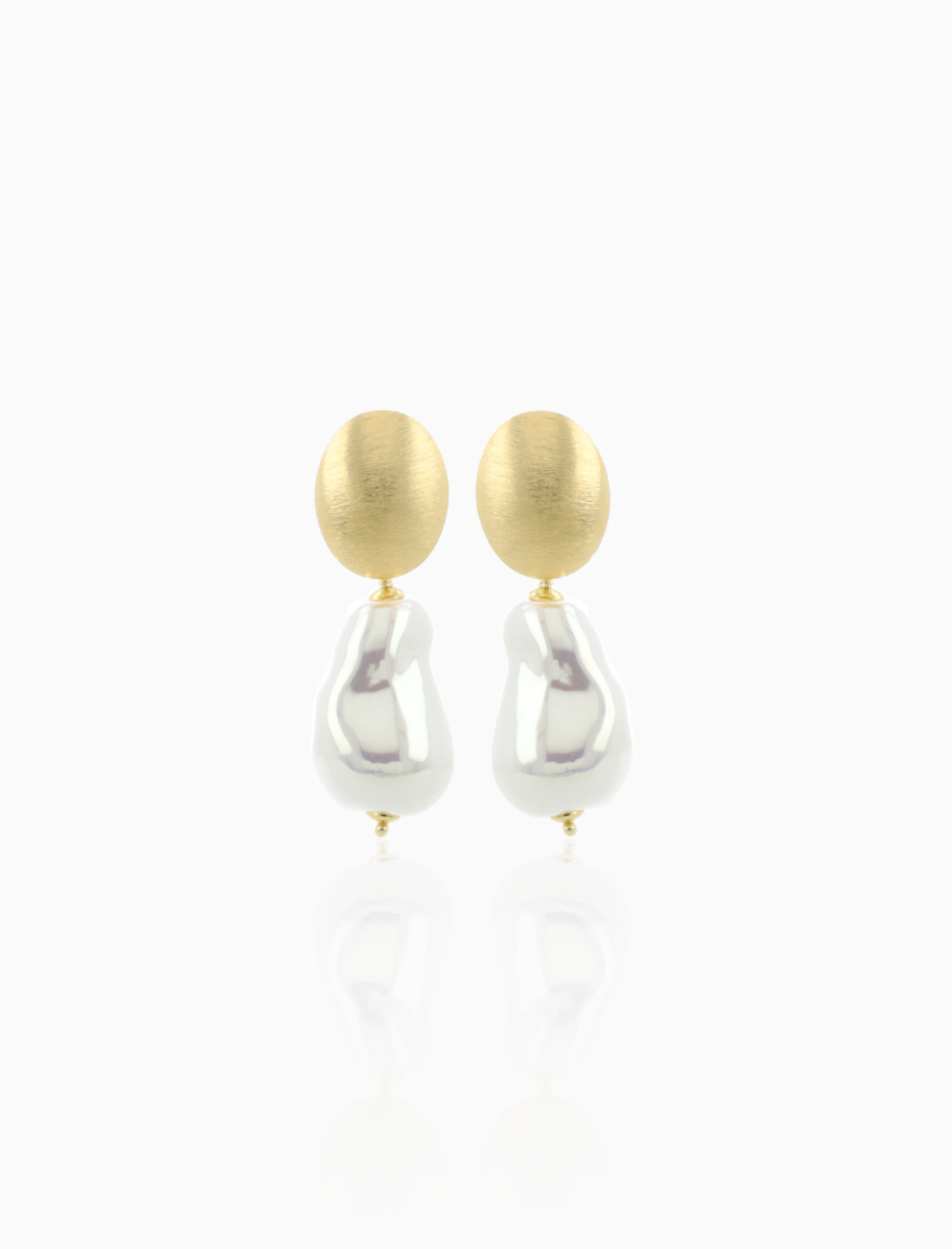 Cecilia - CE QU Crystal Glass Pearl Look M - Off White