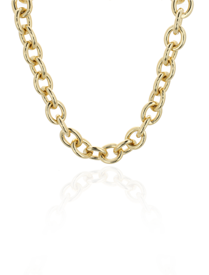Alessia - CLA Necklace Cable M - Soft Gold