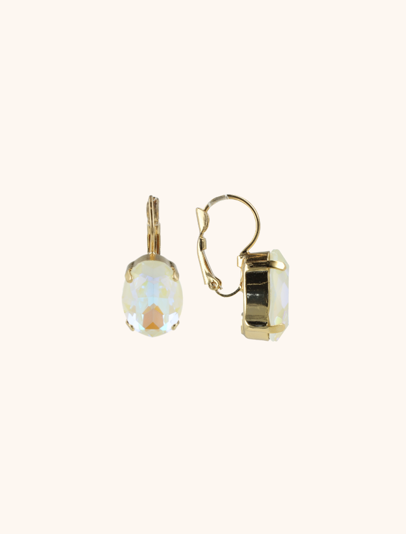 Crystal oorbellen Anneloes ovaal M