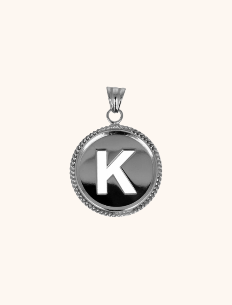 Zilveren Initial Medallion pendantlott-theme.productDescriptionPage.SEO.byTheBrand