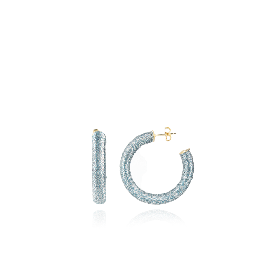 Baby Blue Earrings Chloe Creole M