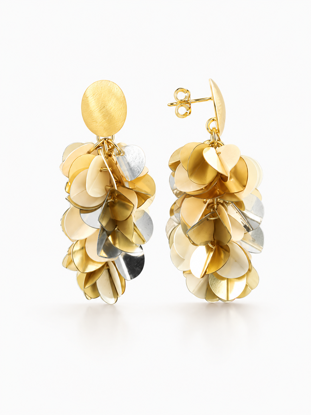 Brass - Gold Sequin Snake M - Silver/Gold