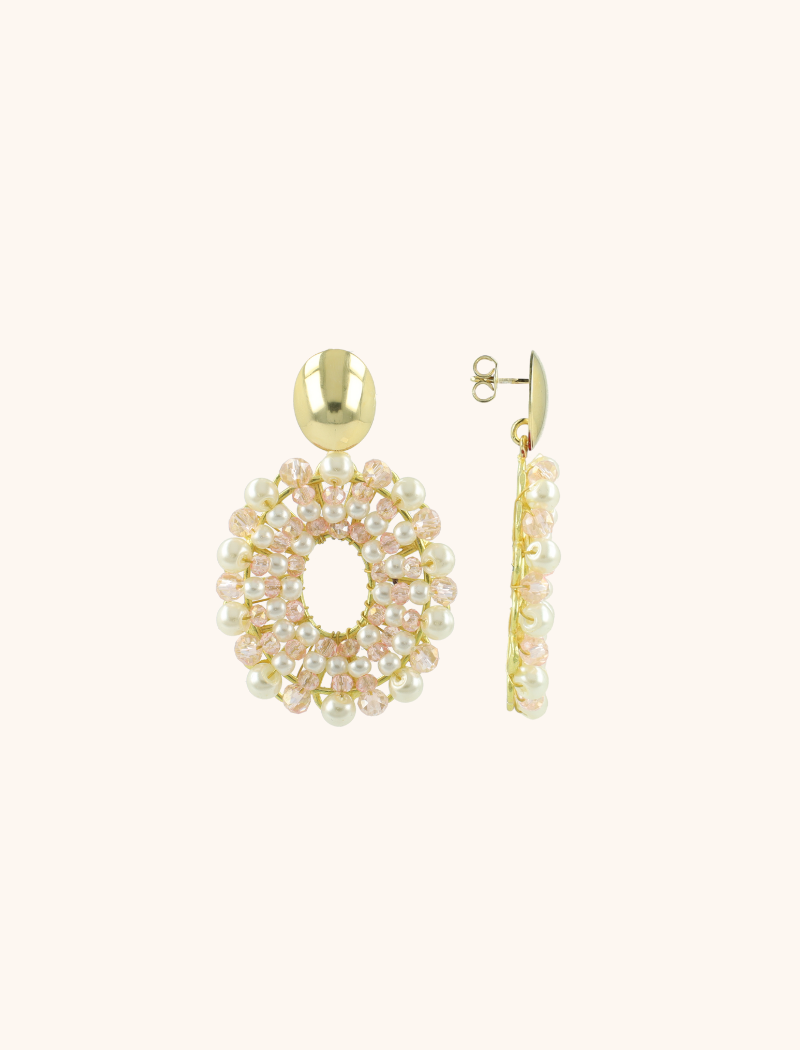 Roze Parel Oorbellen Mia Ovaal Slott-theme.productDescriptionPage.SEO.byTheBrand