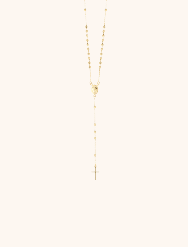 farbene Rosenkranz-Kreuz-Halskette
