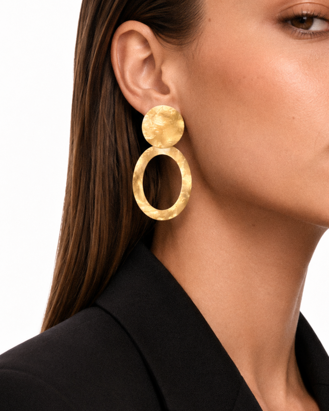 brass - Gold  Oval Hammerd XL