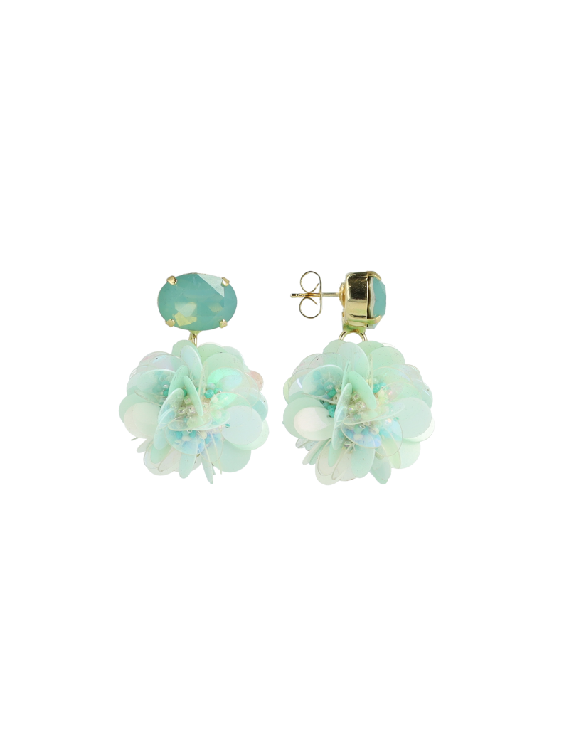 Sequin Oorbellen Holo Mint Laure Globe M Strasslott-theme.productDescriptionPage.SEO.byTheBrand