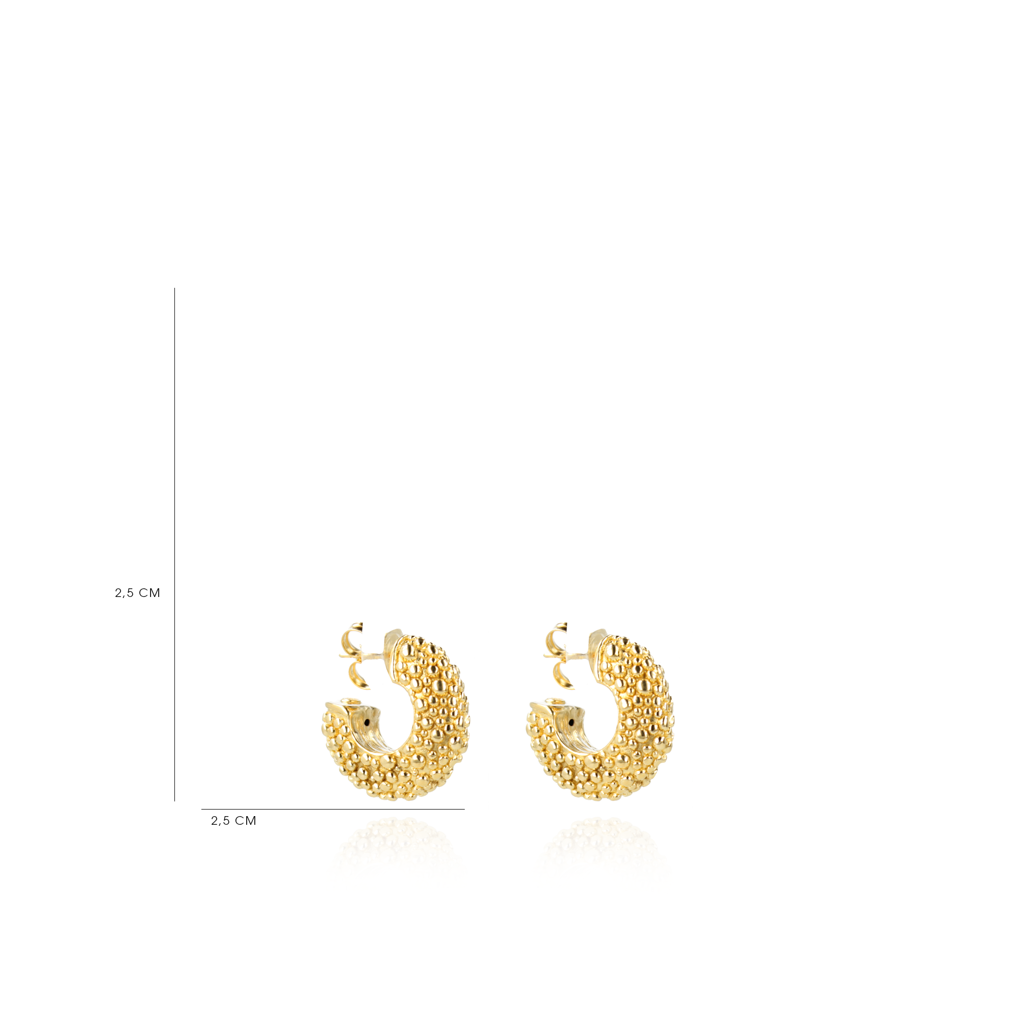 Classic Earrings Popcorn Creole Deluxelott-theme.productDescriptionPage.SEO.byTheBrand