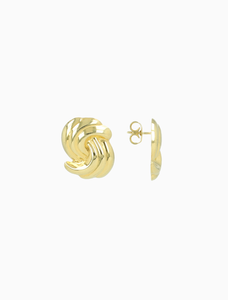 Classic earrings double wave