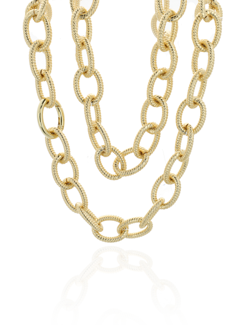Orlina - CLA Necklace Cable Rope L - Soft Gold