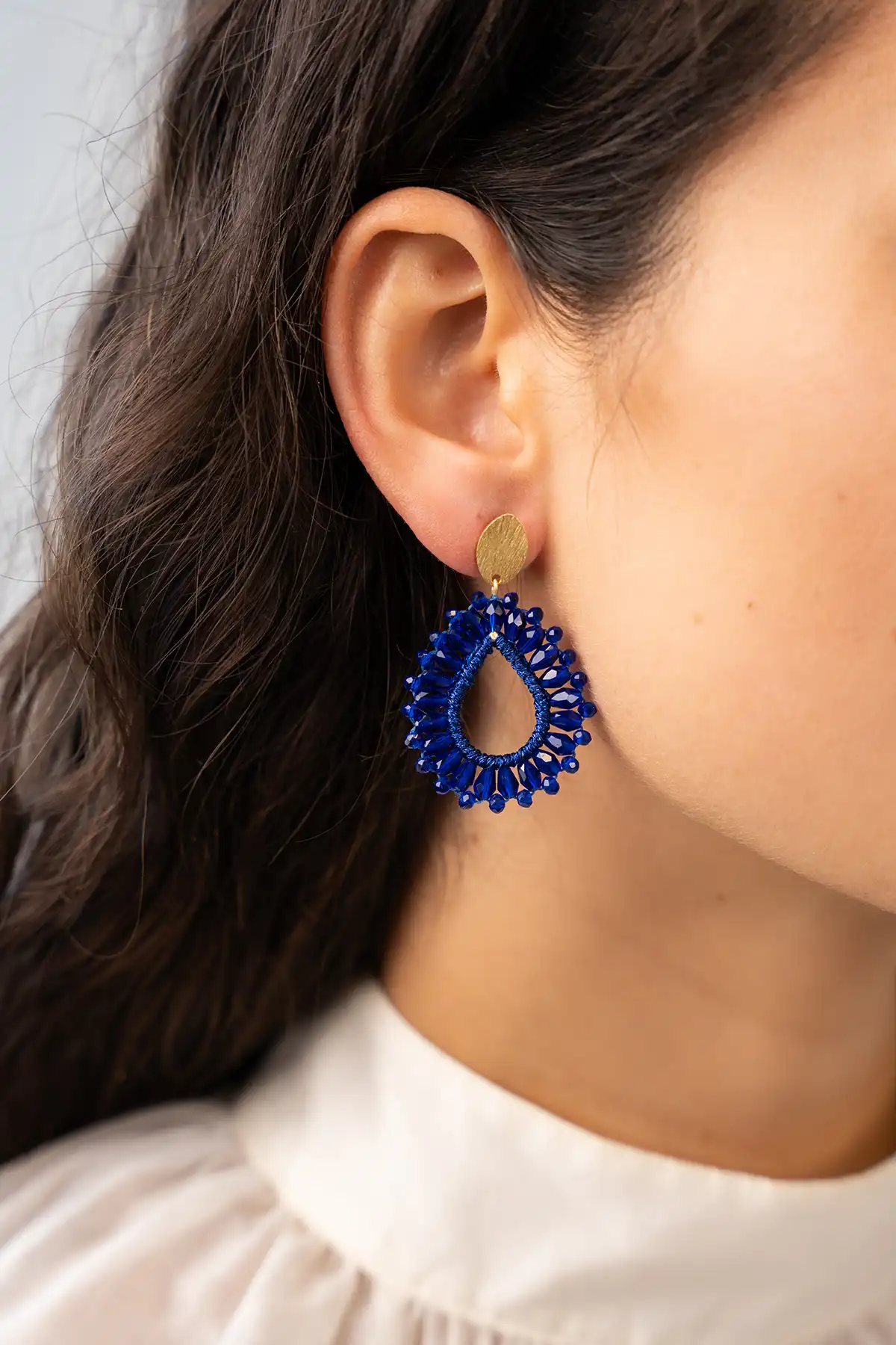 Royal blue earrings Charlotte Drop Slott-theme.productDescriptionPage.SEO.byTheBrand