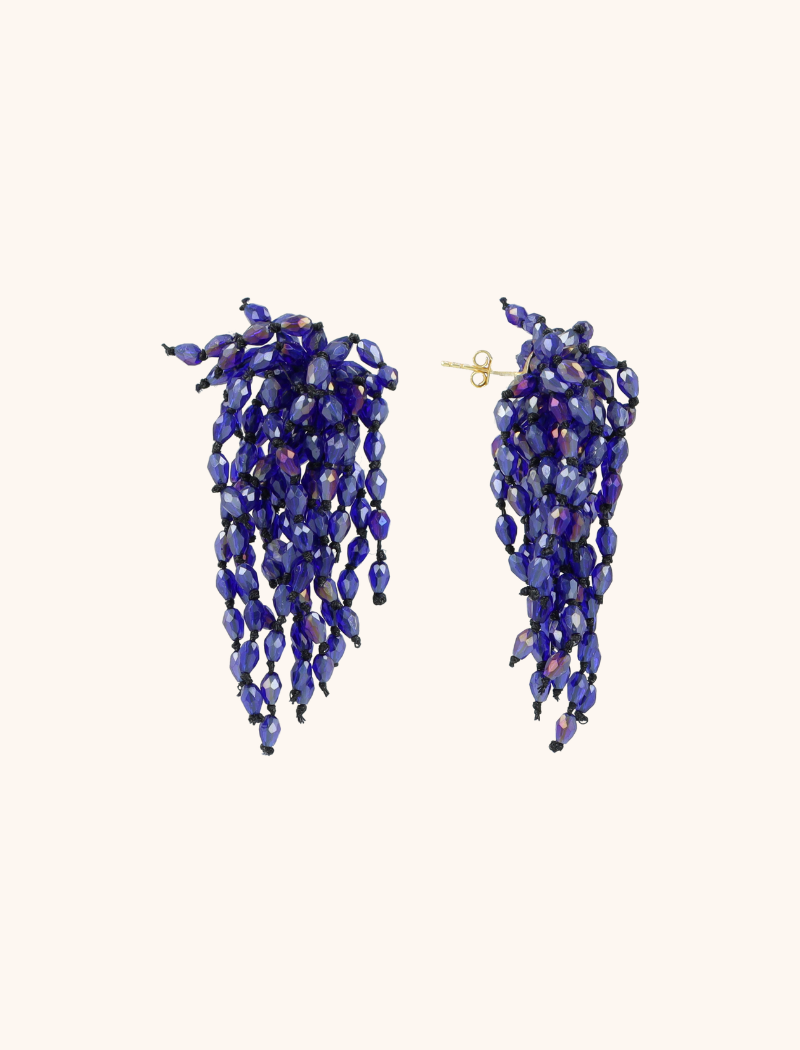 Blue Earrings MesWaterfall Nienke