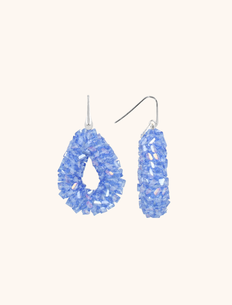 Blue Earrings Marieke Drop S Raw