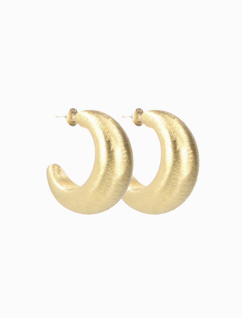 Ohrringe Charlie Classic Creole XL Brushed