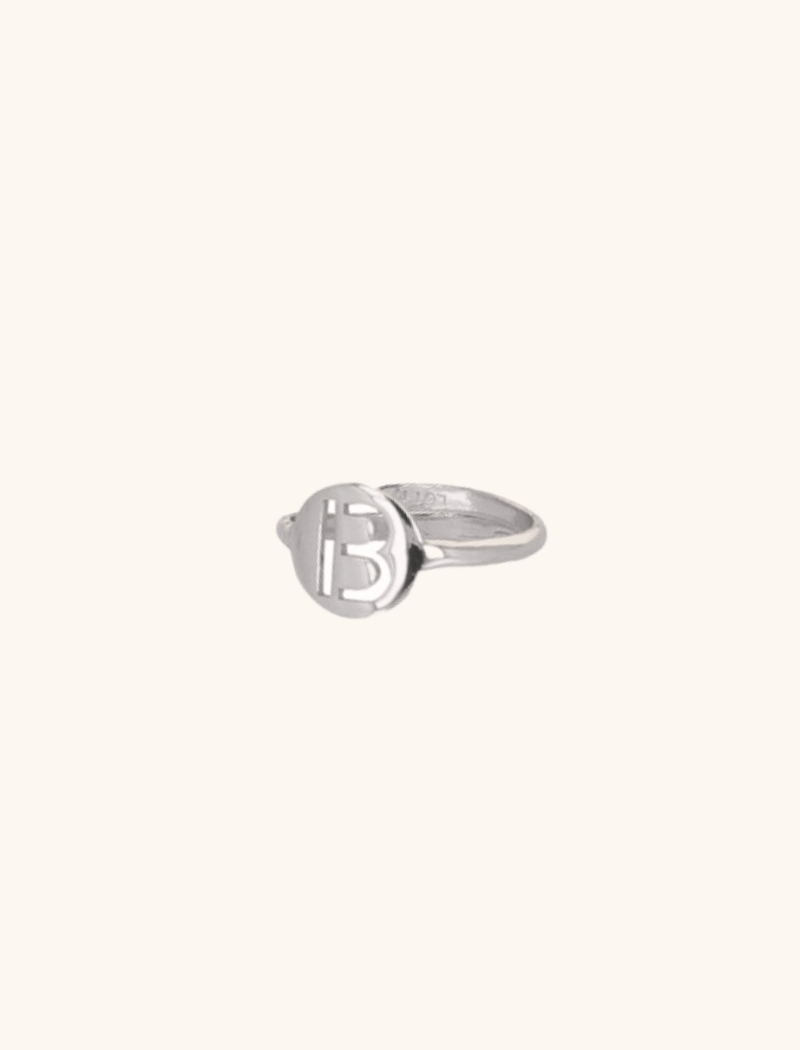 Zilveren ring Initial Smalllott-theme.productDescriptionPage.SEO.byTheBrand