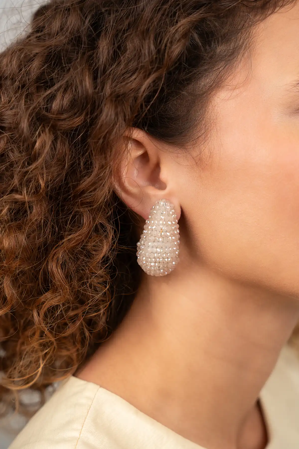 Light Pink Oorbellen Nadine Teardrop Creole Mlott-theme.productDescriptionPage.SEO.byTheBrand