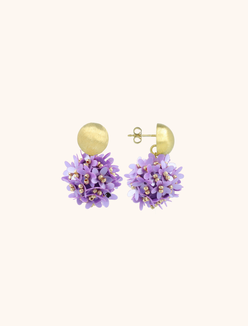 Lilac Earrings Daisy Globe S Flower