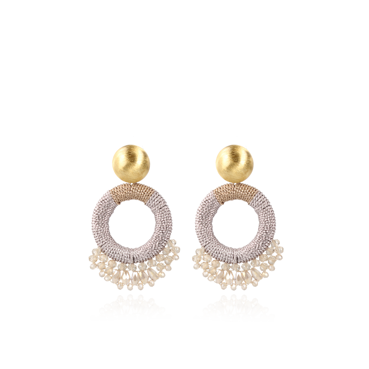 Champagne Earrings Elara Drops Combi S