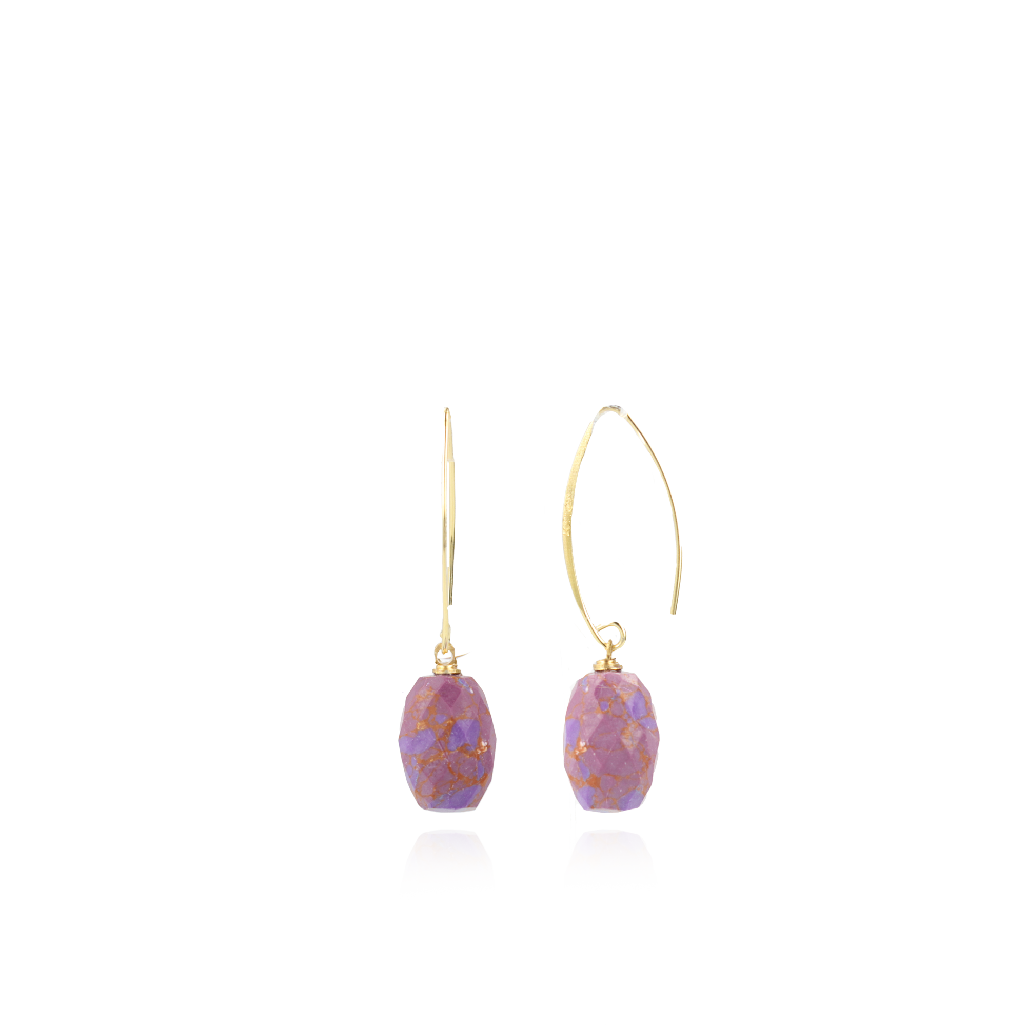 Copper Earrings Romijn Quartz XS