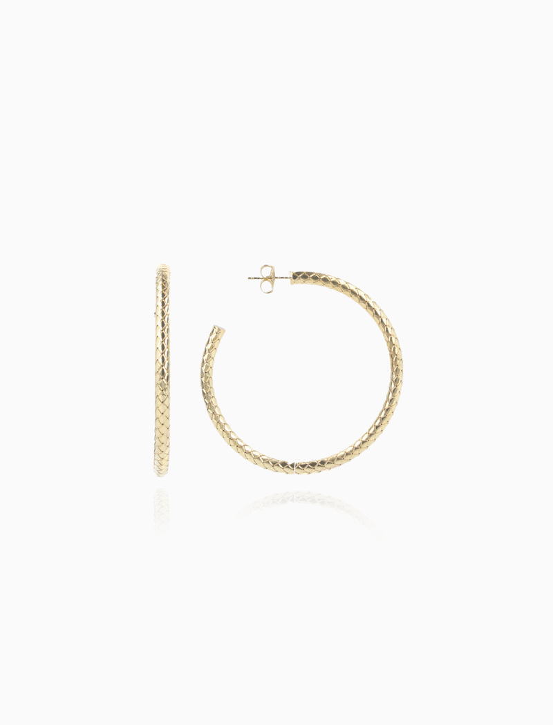 Classic Oorbellen Cobra creool rond L