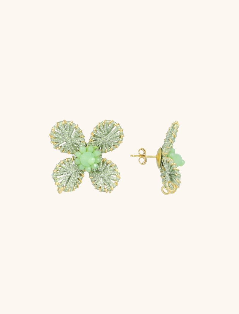 Mint Oorbellen Aster Flower S