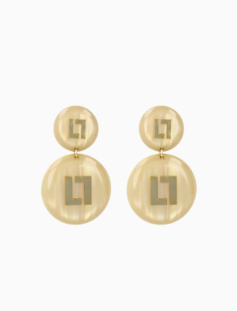 Larissa Sand Logo Oorbellen