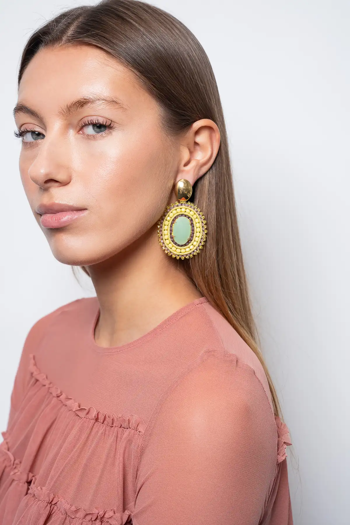 Lemon Mix Oorbellen Jamie Filled Oval 3 Rings With Stonelott-theme.productDescriptionPage.SEO.byTheBrand
