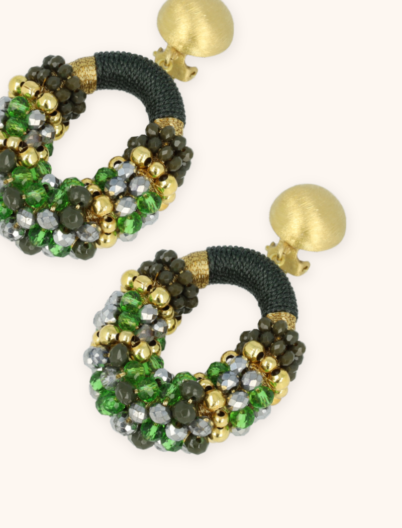 Groene Oorbellen Viv Combi Ovaal Mlott-theme.productDescriptionPage.SEO.byTheBrand