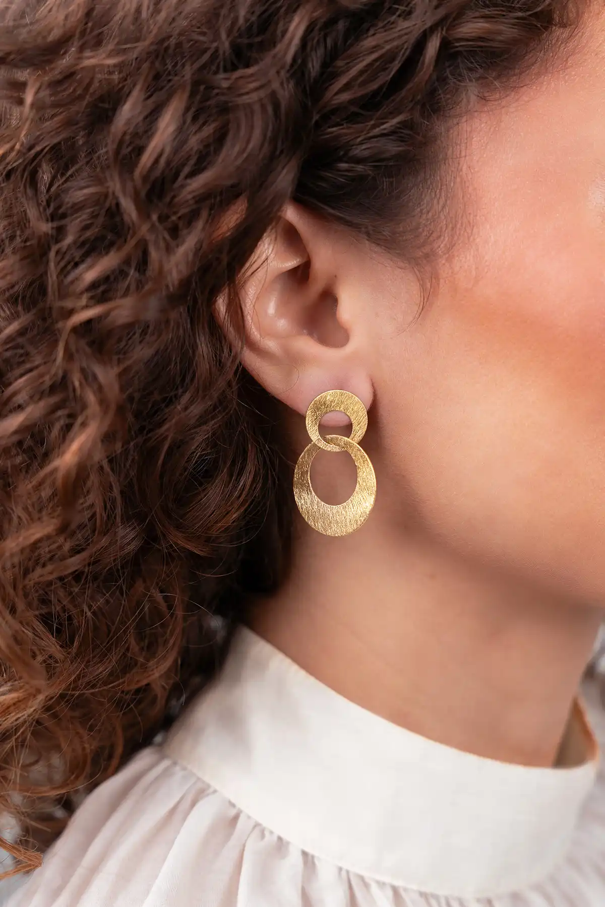 Classic Oorbellen Double Charm Satin Small B