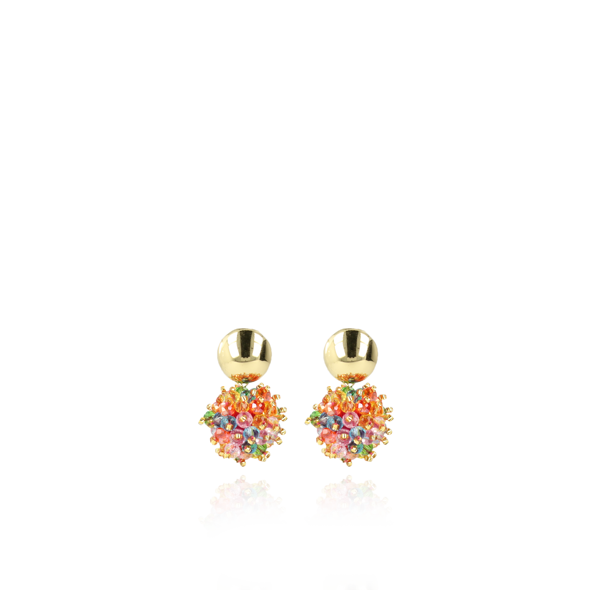 Multicolor Light Rainbow Oorbellen Jacky Double Stones S