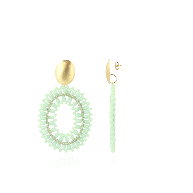 Light turquoise earrings Noa Double Stones Oval Llott-theme.productDescriptionPage.SEO.byTheBrand