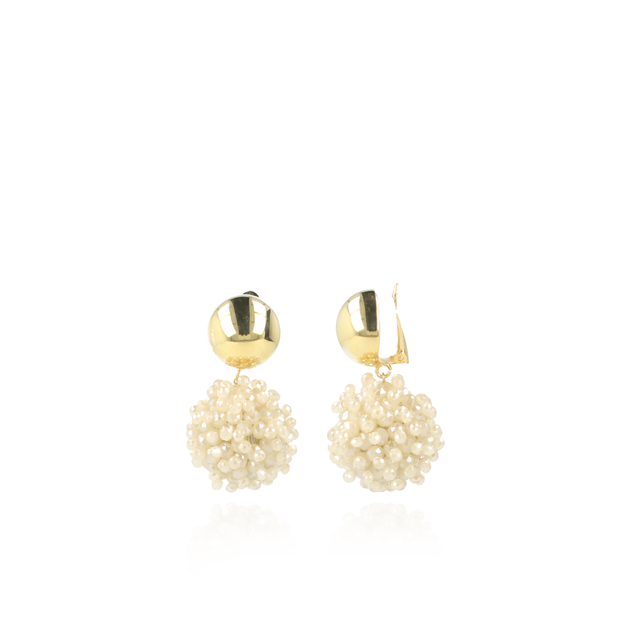 Beige Oorbellen Clip Louise Glassberry Globe L Double Stones Tonallott-theme.productDescriptionPage.SEO.byTheBrand