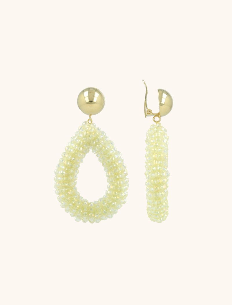 Ivory Earrings Berry Drop L Clip