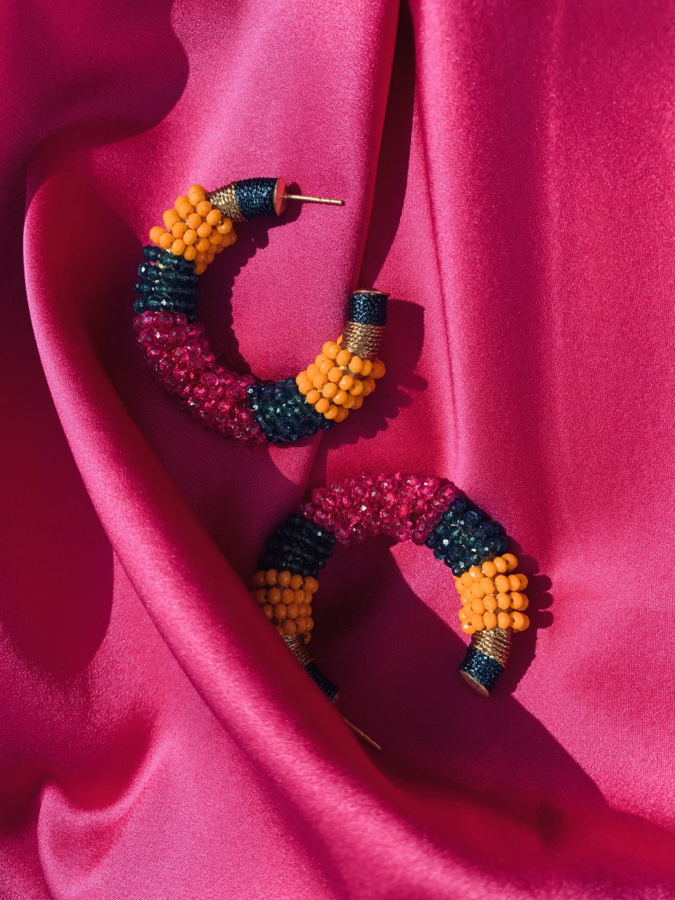 Multicolor oorbellen Coco Glassberry Creole Silk Combi Round Llott-theme.productDescriptionPage.SEO.byTheBrand