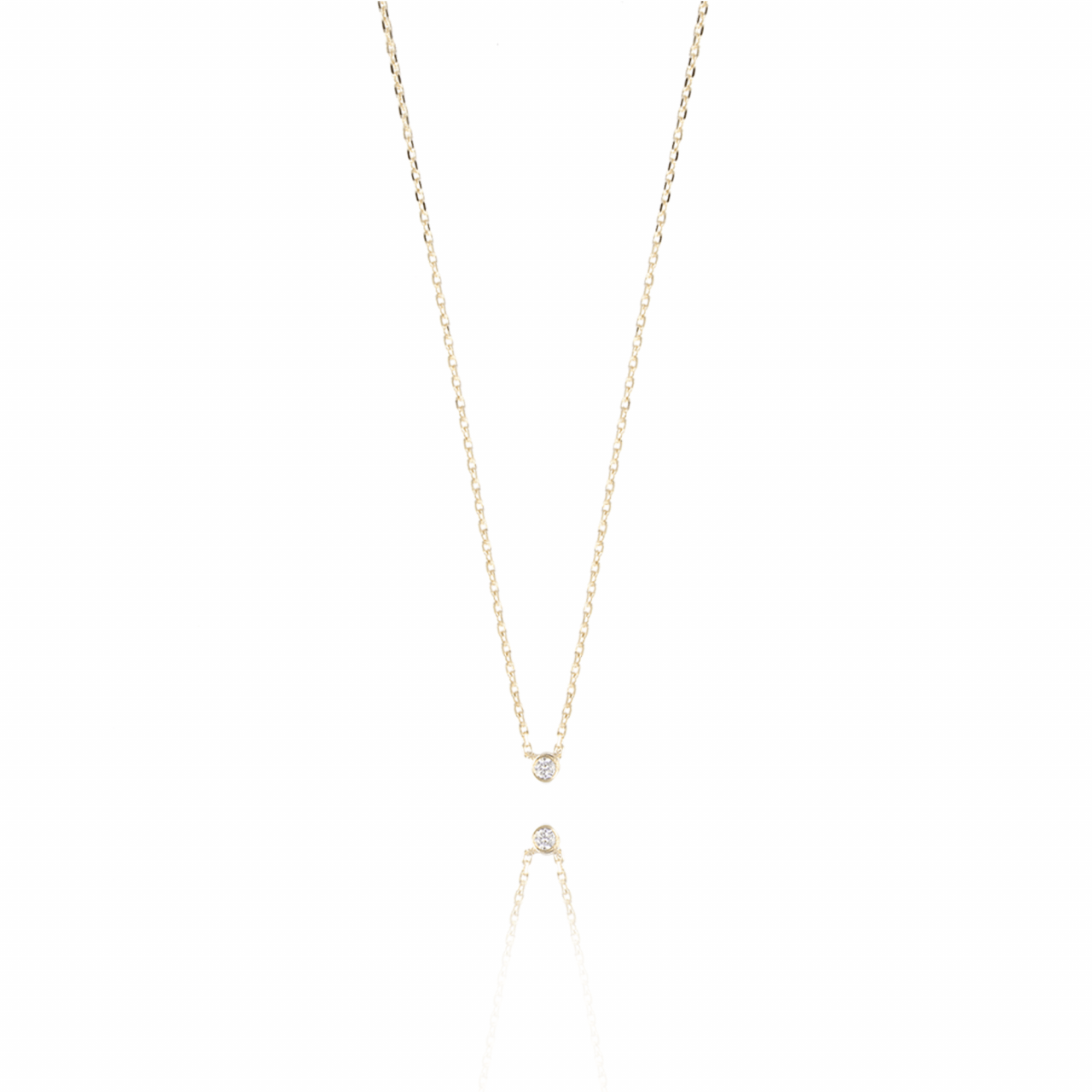 Symbool ketting One Diamond