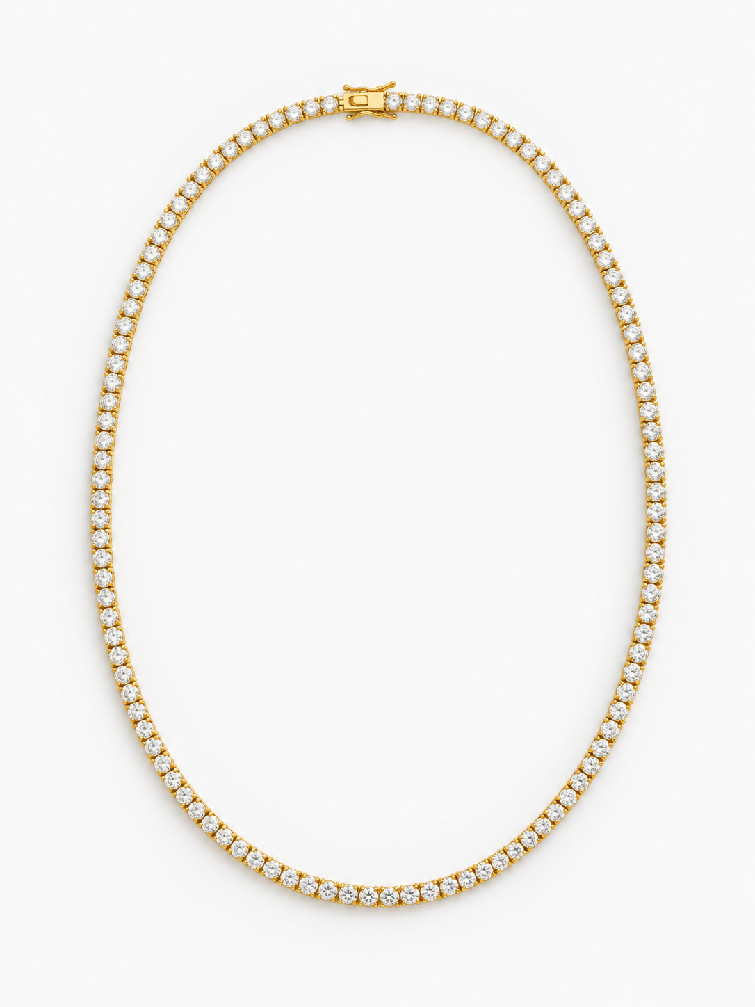 Gold Necklace CL Necklace Icon Tennis Small - G Brass