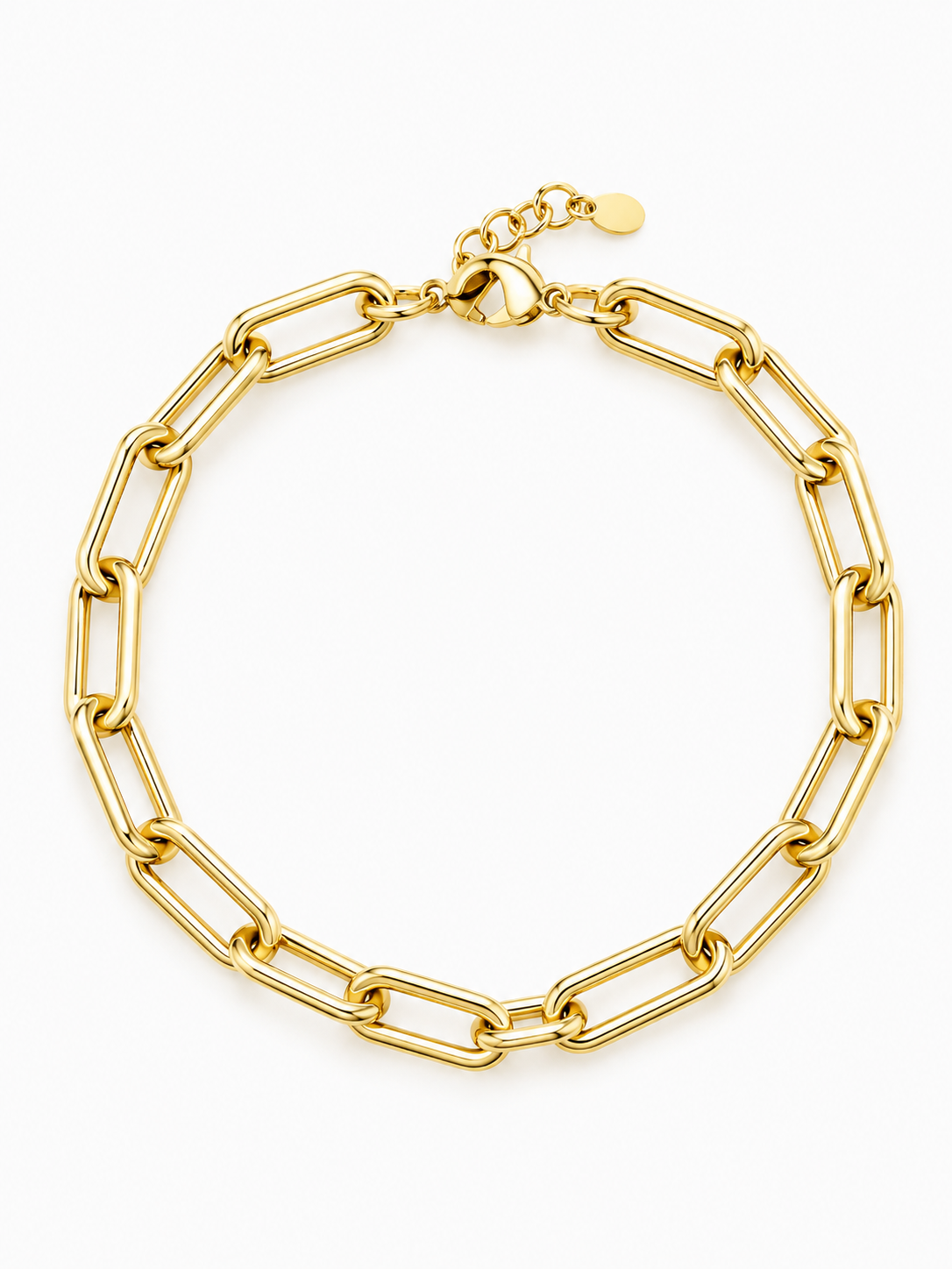 16.001 - gold colored soft gold paperclip medium