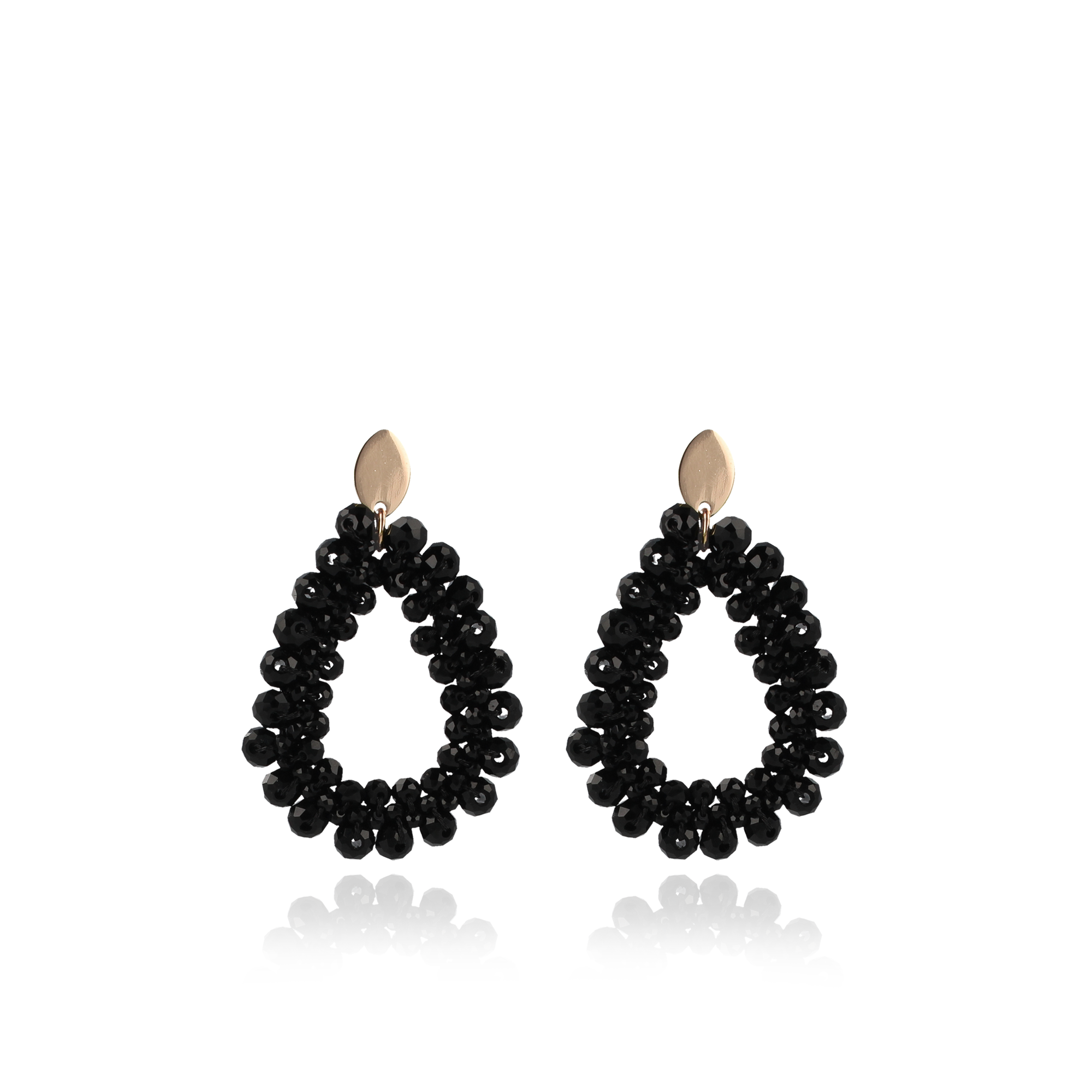 Schwarze Peyote-Glasperlen-Ohrringelott-theme.productDescriptionPage.SEO.byTheBrand