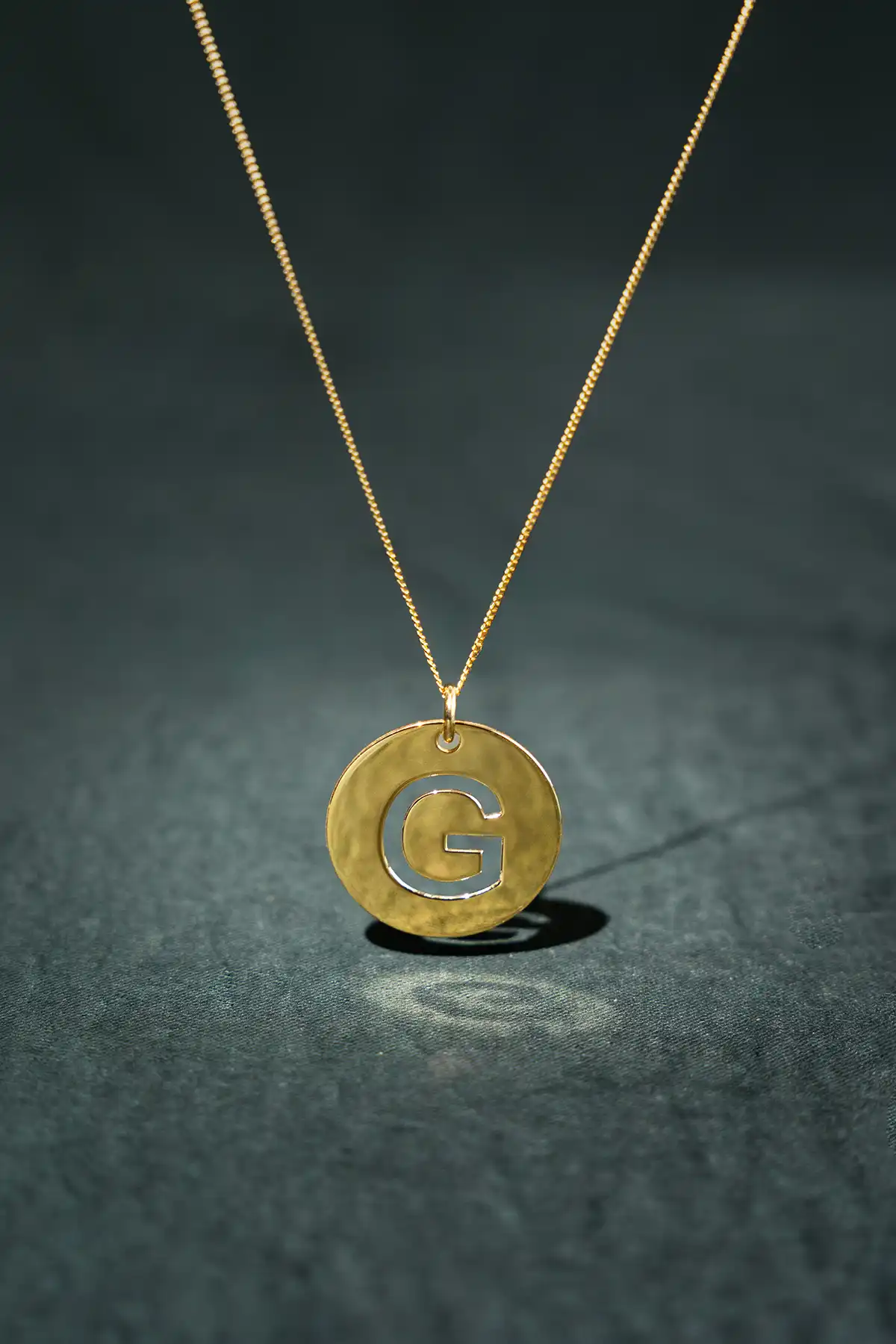 Ketting initial Pendant Gourmet Goud