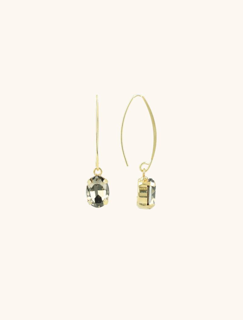 Black Diamond Earrings Daan Strass Pendant Slott-theme.productDescriptionPage.SEO.byTheBrand
