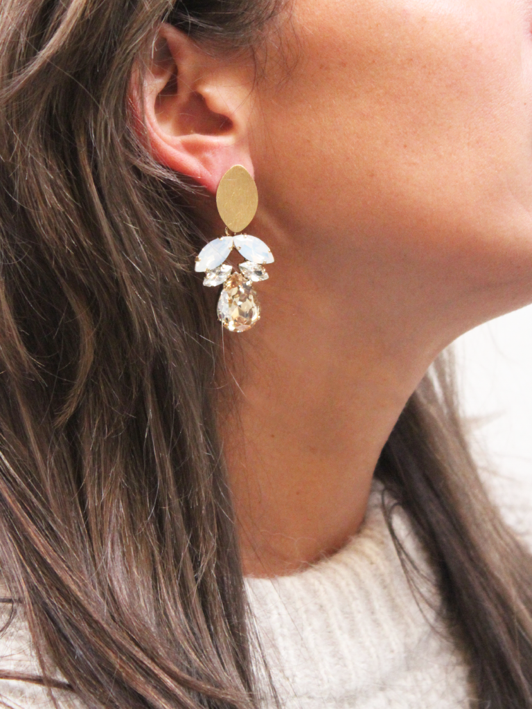 Joni Strass en shadow earrings 