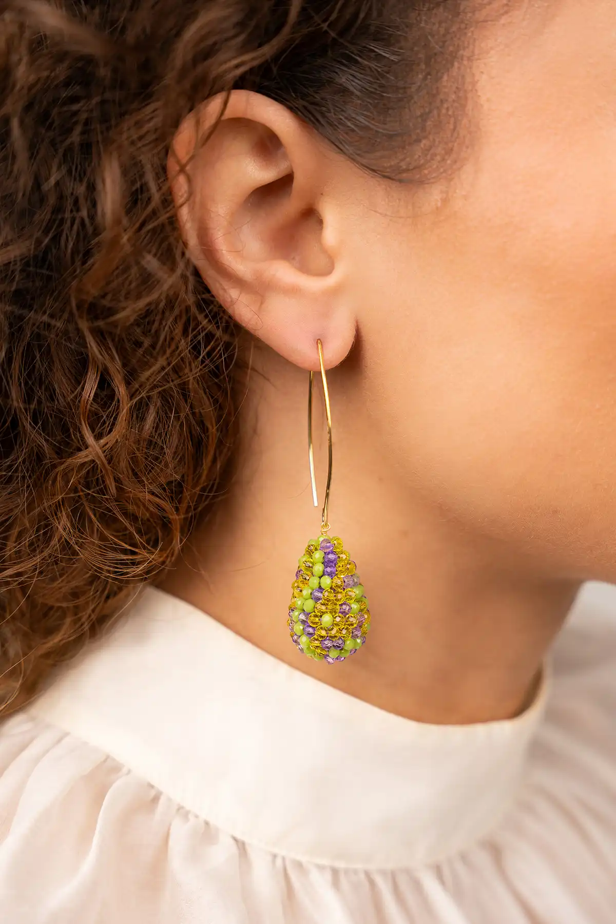 Lime Purple Mix Oorbellen Amy Cone Slott-theme.productDescriptionPage.SEO.byTheBrand