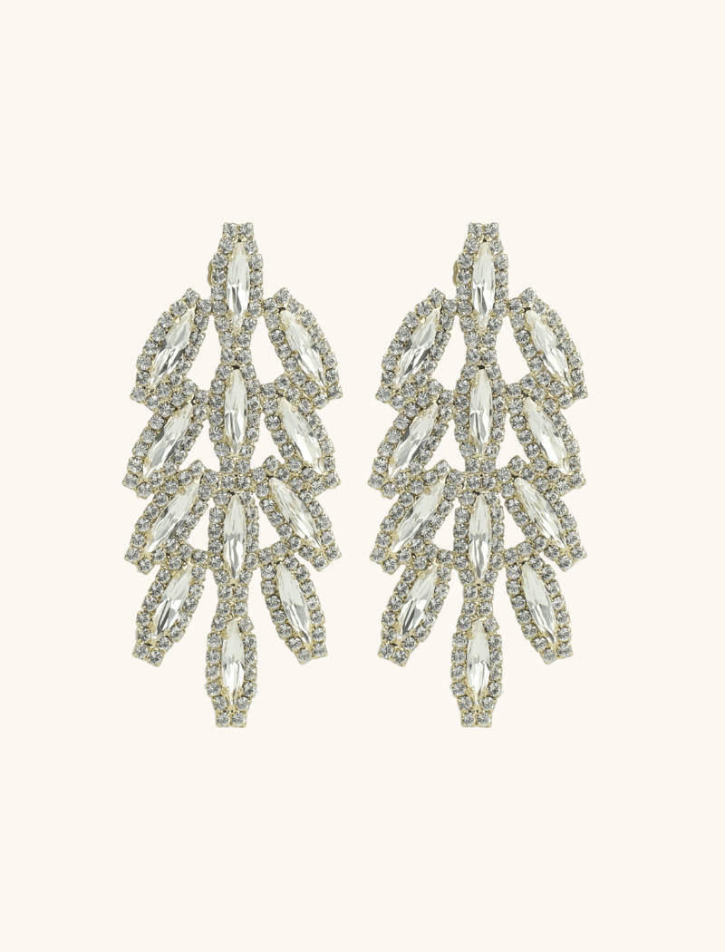 Fieve Earrings Marquise Waterfall L Crystal